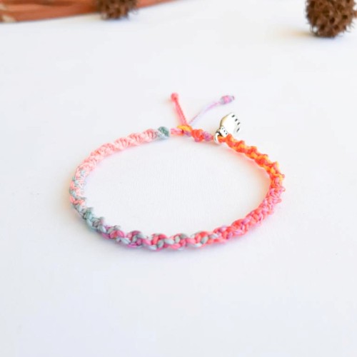 Pulsera Macramé Cromoterapia con Dije Buda Mano de Fátima - Imagen 3