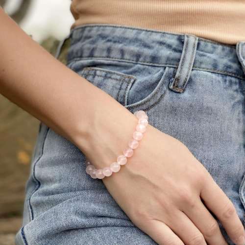 Pulsera de Cuarzo Rosa - Imagen 2