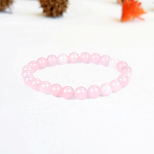 Pulsera de cuarzo rosa - Casa Mannaz Tienda esotérica Chile