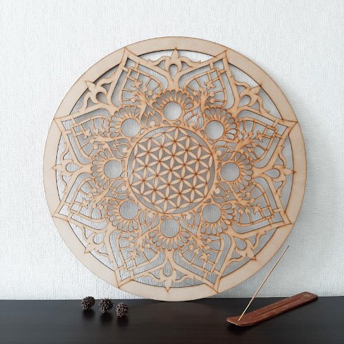 Mandala Mural Flor de la Vida Deco - Casa Mannaz Tienda esotérica en Chile