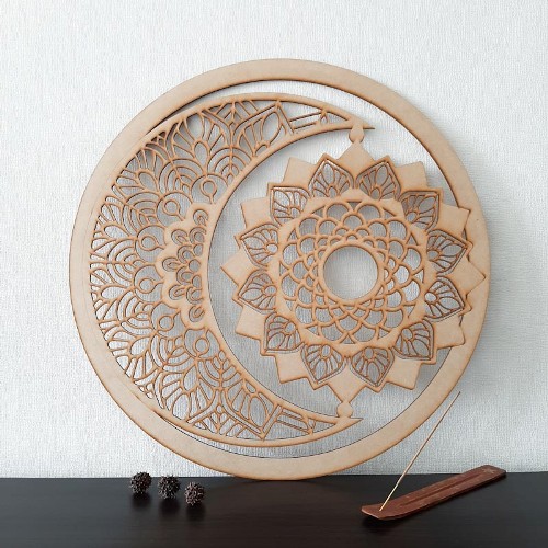 Mandala Sol y Luna Grande - Casa Mannaz Tienda esotérica en Chile